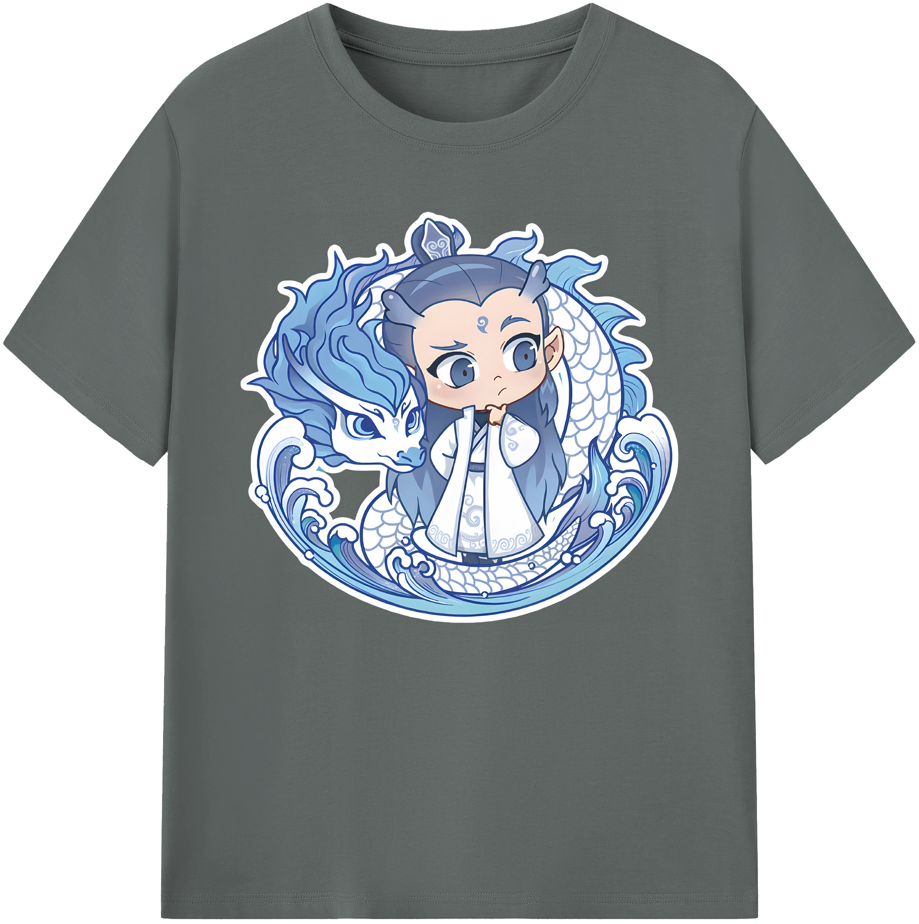 （画像用） Ne Zha 2 ナタ 魔童の大暴れ 綿100％ メンズ半袖Tシャツ｜肌触りやわらか＆通気性